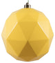 Vickerman M177578Ds 8" Yellow Shiny Geometric Ball Ornament