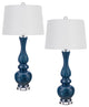 Paimio 32" Height Deep Blue Glass Table Lamp