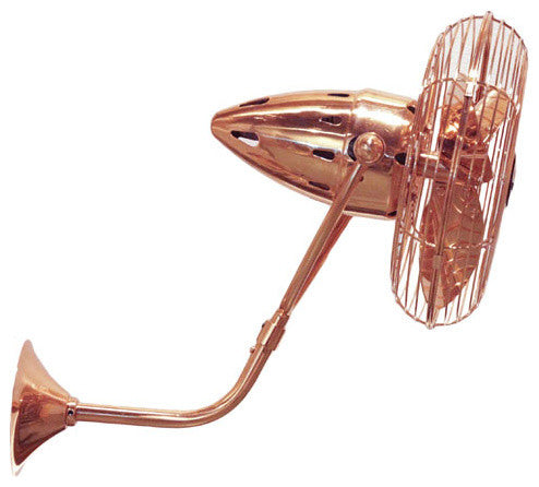 Matthews Fan, Bruna Parede Wall Fan, Polished Copper