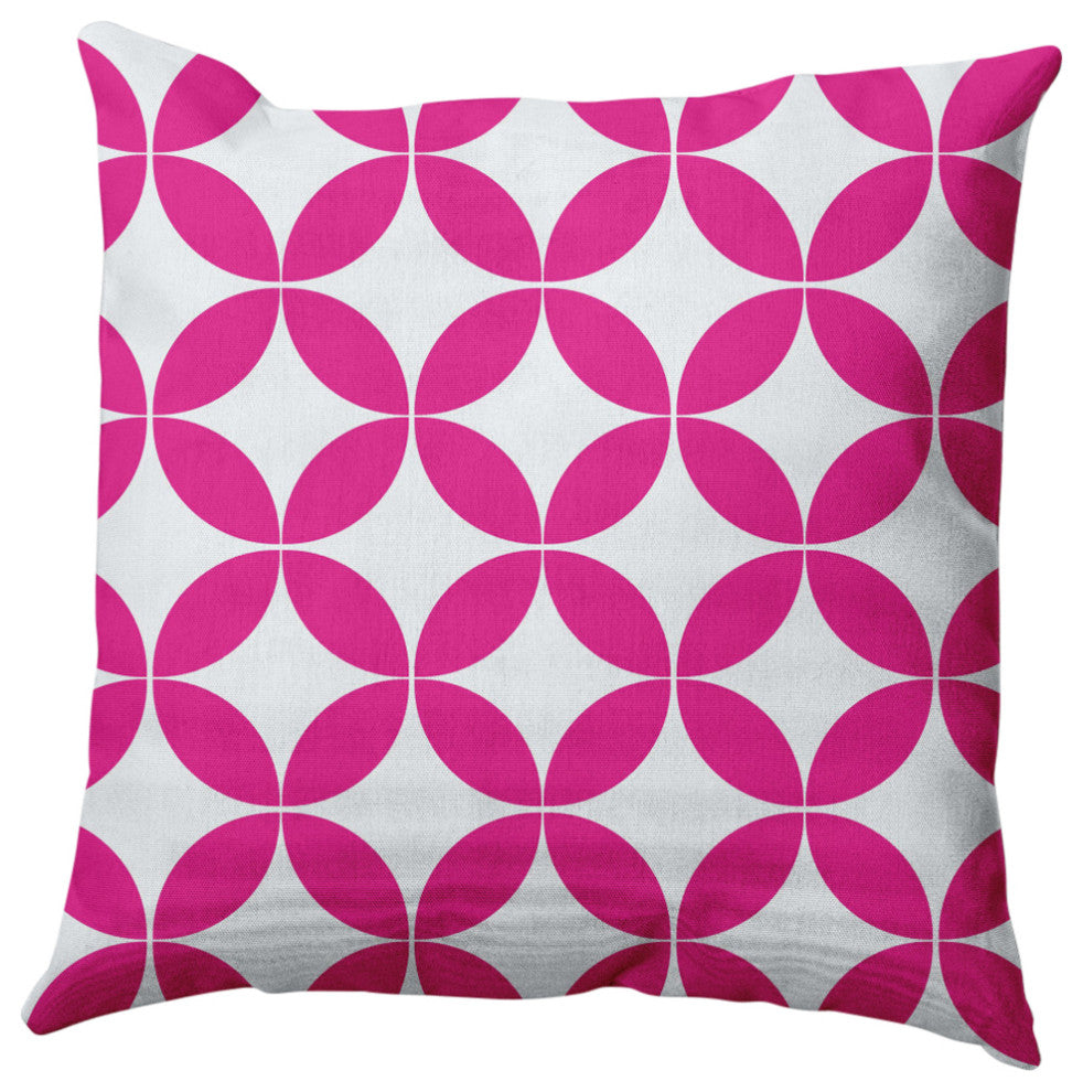 Eye Opener Decorative Throw Pillow, Orchid, 16"x16"