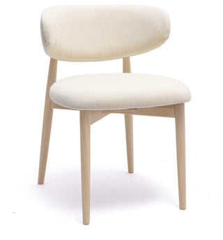 Zinea Performance Textured Velvet Dining Chair, Cream