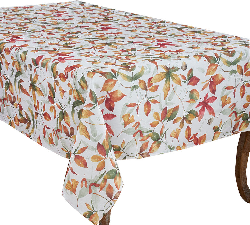 Holiday Autumn Leave Tablecloth, 70"x140"