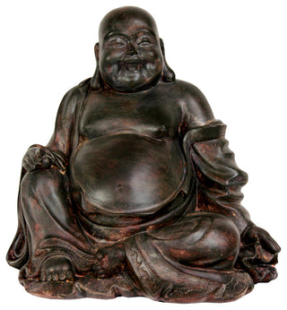 11" Sitting Lucky Buddha Statue