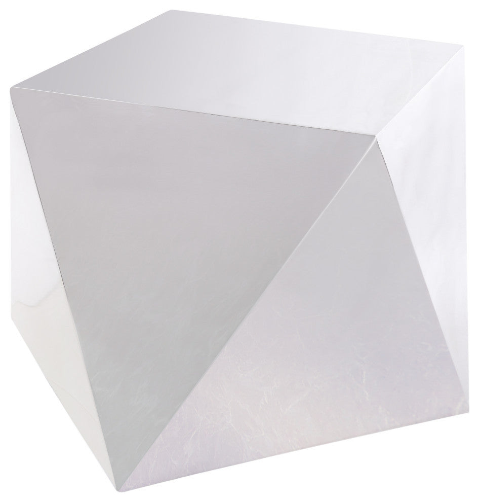 Gemma End Table, Silver