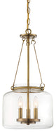 Savoy House Akron 3-Light Pendant, Warm Brass