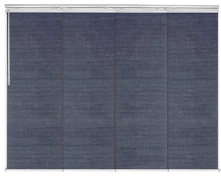 Azure 4-Panel Track Extendable Vertical Blinds 48-88"W