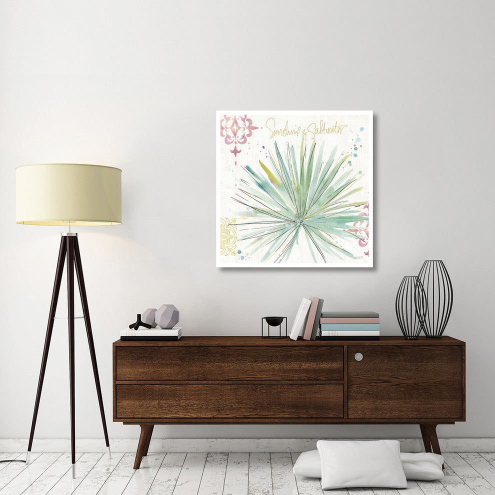 "Palm Passion V" Digital Paper Print by Anne Tavoletti, 38"x38"