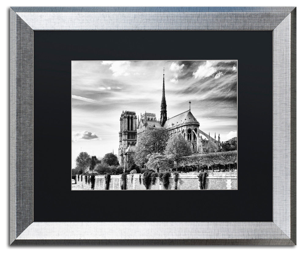 Philippe Hugonnard ''Notre Dame Cathedral Paris'' Matted Framed Art, 16x20