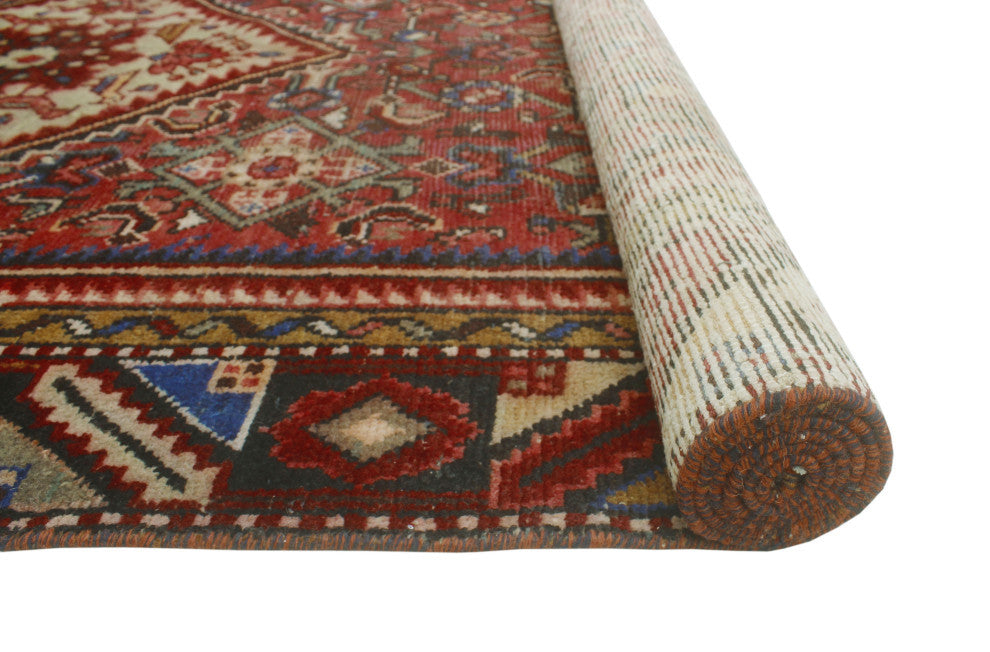 Semi-Antique Birdhil Rust/Beige Runner, 4'10x10'0