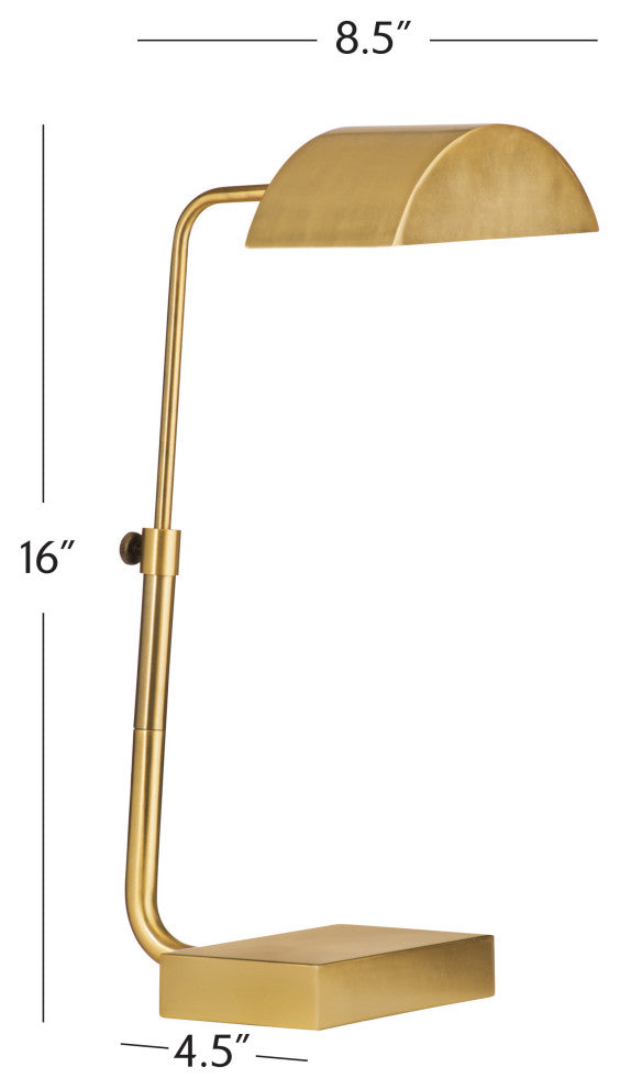 Golden Desk Lamp - Brass