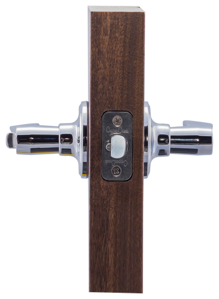 KL2240BC Scandinavian Style Keyed Entry Lever, Polished Stainless