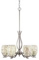 Chandeliers, 5" Natural Fusion Glass