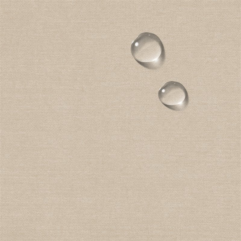 Sunset Trading Horizon T-Cushion Fabric Slipcovered Chair with Ottoman in Tan