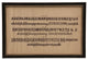Antique Alphabet # 95, Black Frame With Silver Bead