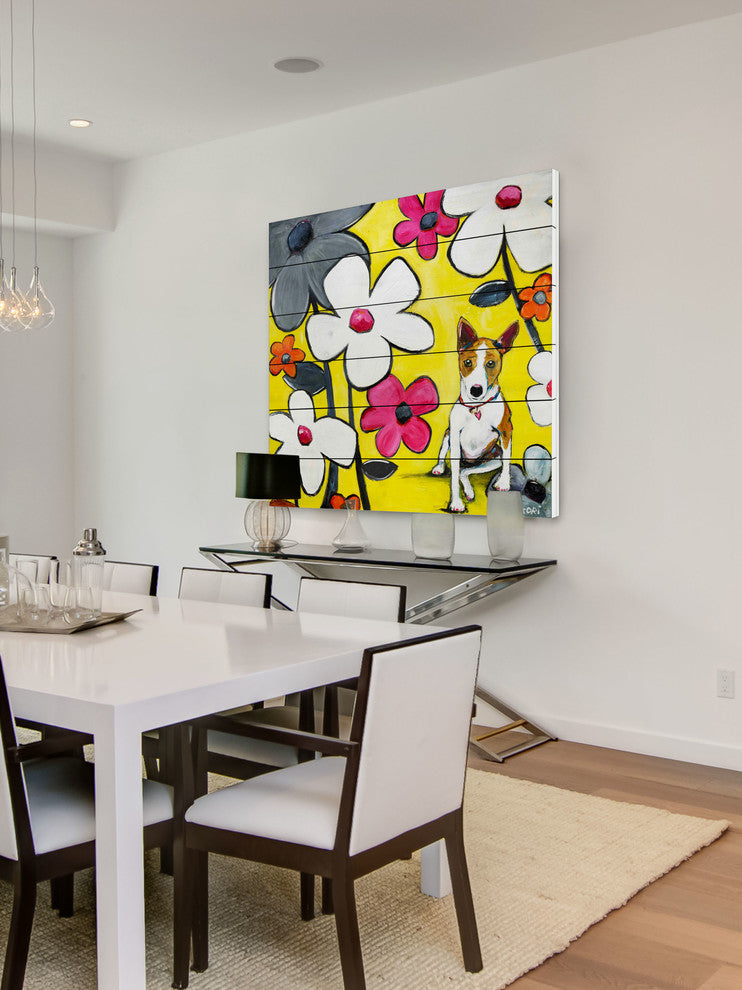 "Wild Thing" Painting Print on White Pine Wood by Tori Campisi