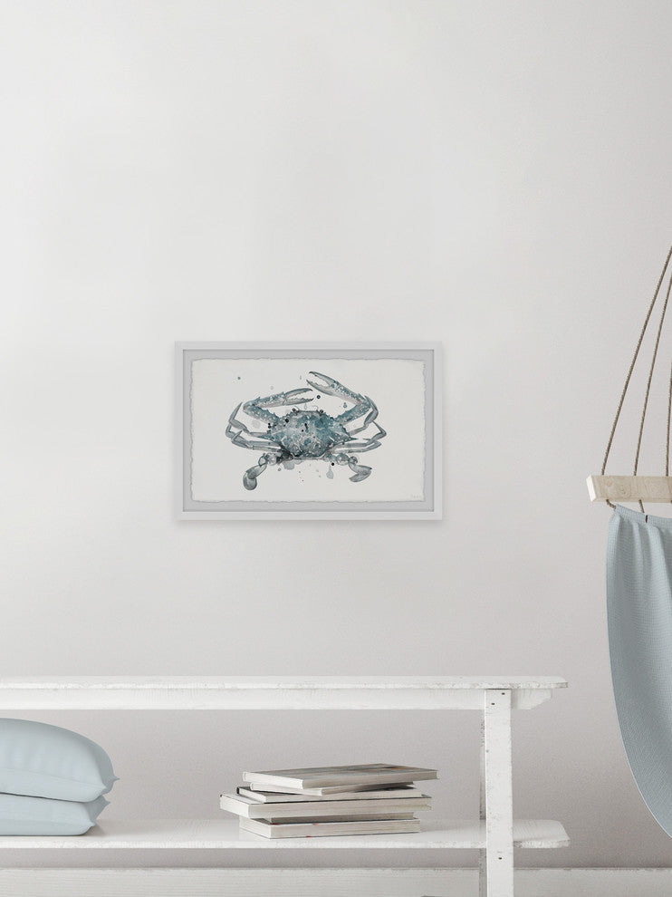 "Crab Madness" Framed Painting Print, 36"x24"