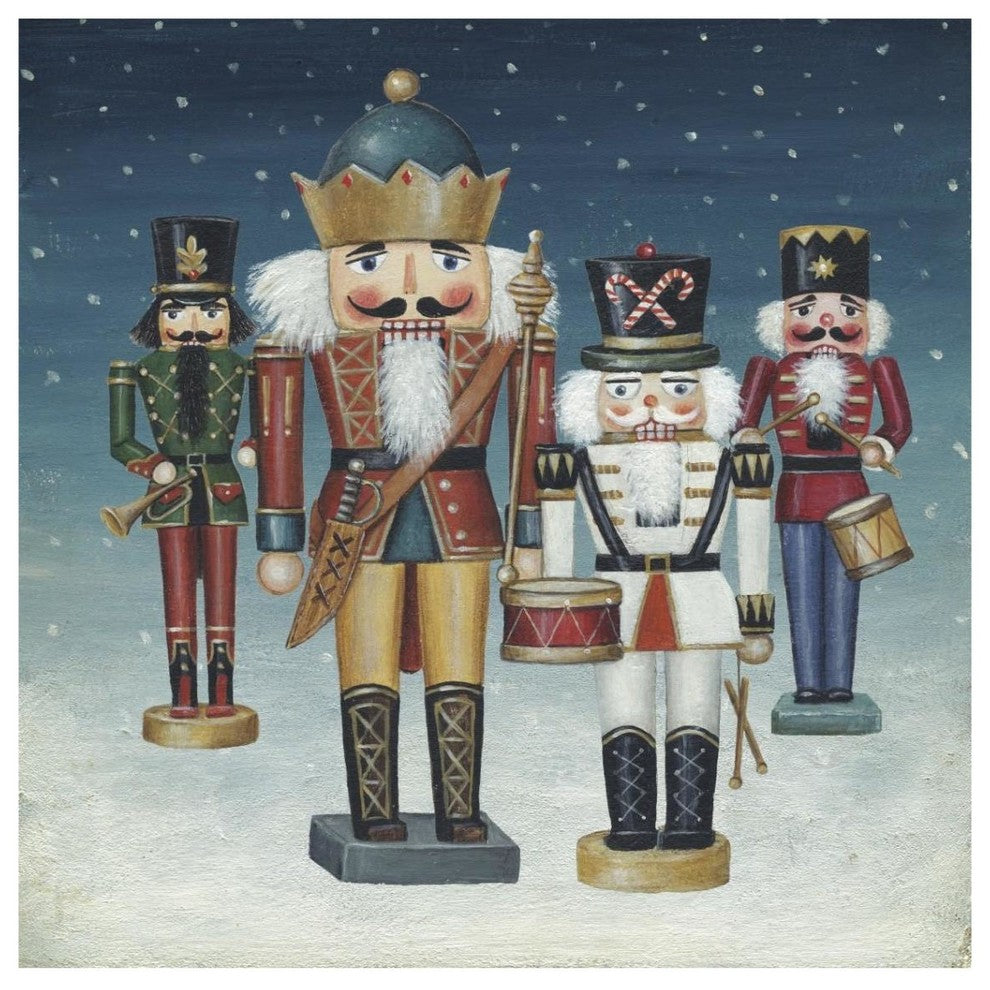 "King Nutcrackers Snow" Digital Paper Print by David Carter Brown, 38"x38"
