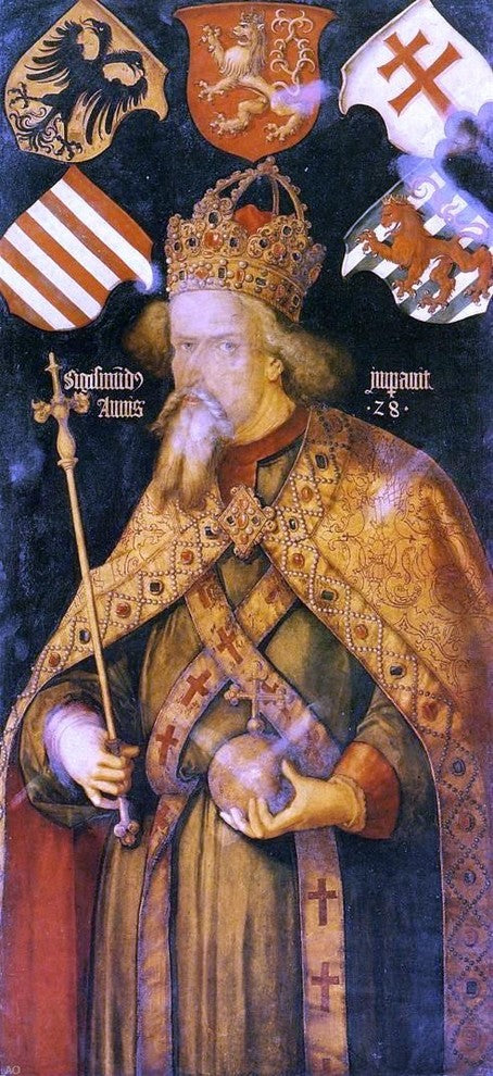 Albrecht Durer Emperor Sigismund, 15"x30" Wall Decal Print