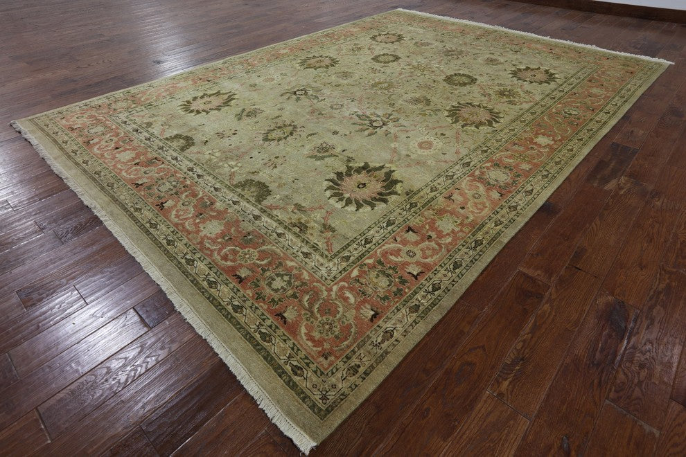 Peshawar Hand Knotted Oriental Rug 9'x13', P2557