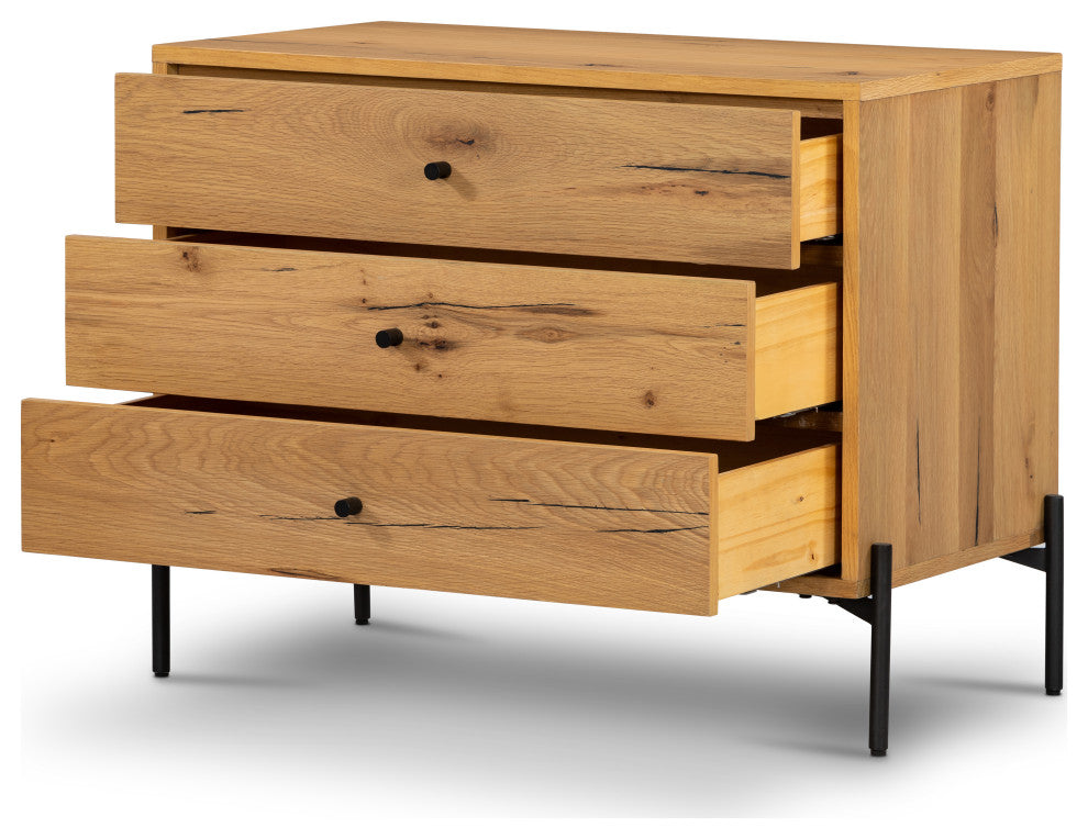 Eaton Large Nightstand-Light Oak Resin