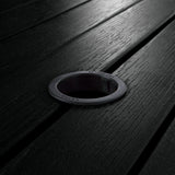 Sequoia 36" Round Counter Bistro Dining Table, Black