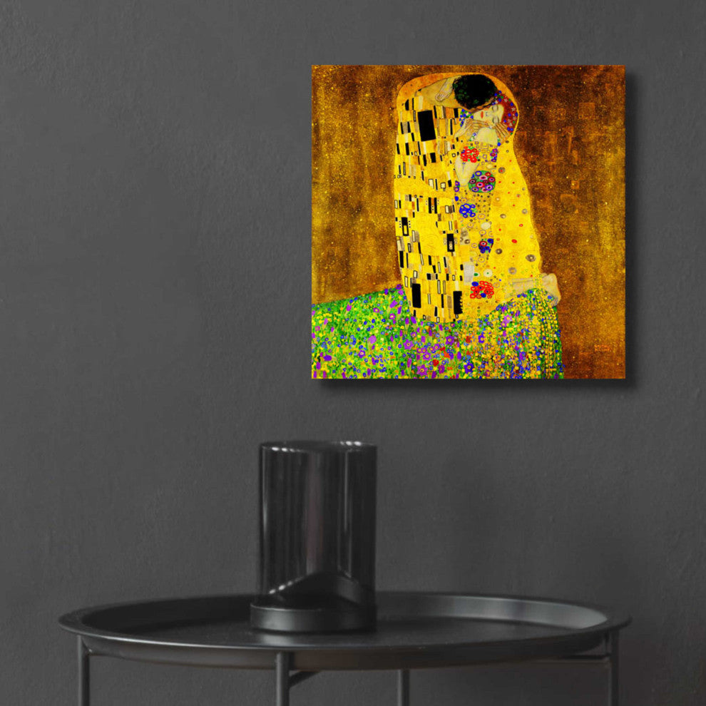Epic Art ''The Kiss'' by Gustav Klimt, Acrylic Glass Wall Art, 12"x12"