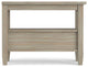 Warm Shaker Solid Wood 14" Rustic Narrow Side Table, Distressed Gray