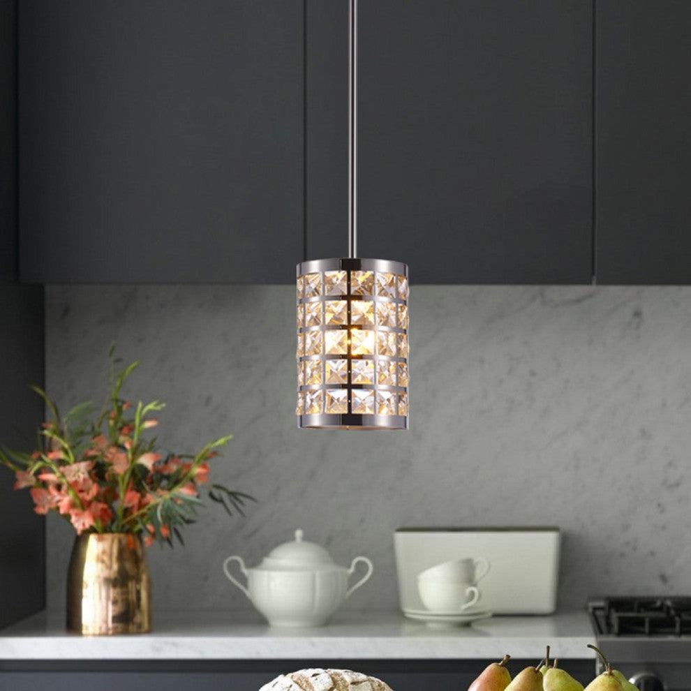 Pasargad Home Hermoza Collection Metal and Crystal Pendant Lights