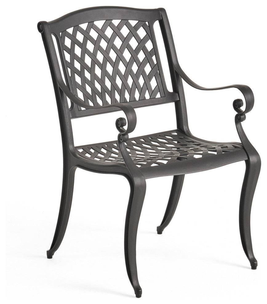 Freda Outdoor Aluminum 8 Seater Dining Set