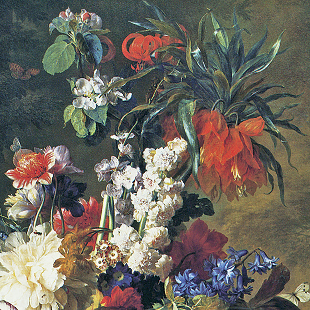 "Bouquet of Flowers in an Urn" Stretched Canvas Replica, 32"x41"