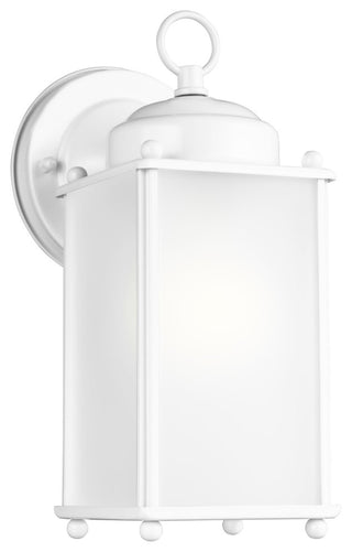 New Castle Large 1-Light Outdoor Wall Lantern, White