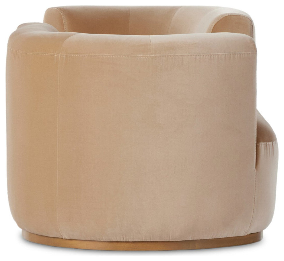 Deandra Tete A Tete Chaise Surrey Camel, Weathered Umber