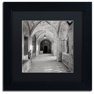 Alan Blaustein 'Padova I' Art, Black Frame, Black Mat, 11x11