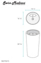 St. Tropez Circular One Piece Pedestal Sink