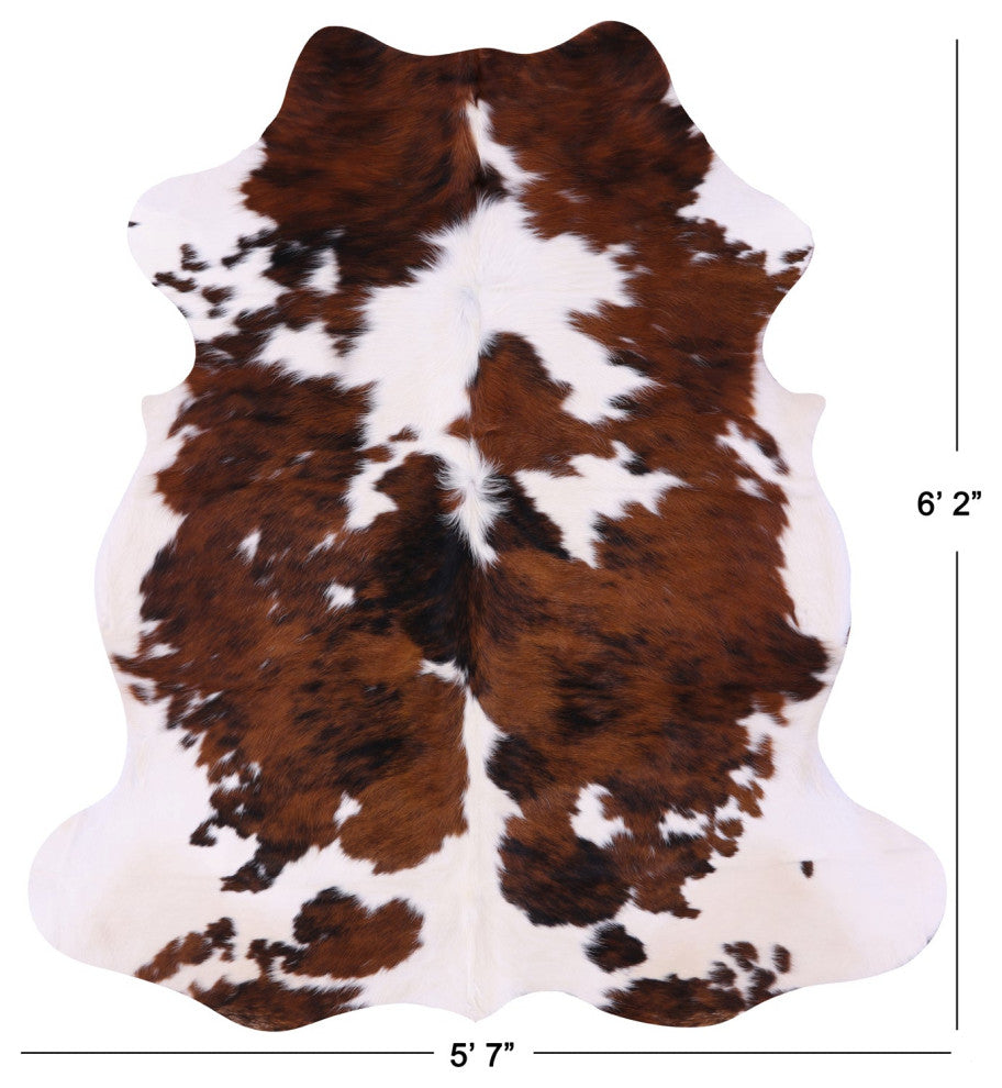Natural Cowhide Rug 6' 2" X 5' 7" C1915