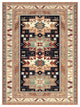 Sonoma Gypsy Rust, Black, Ivory, Aqua Viscose Area Rug