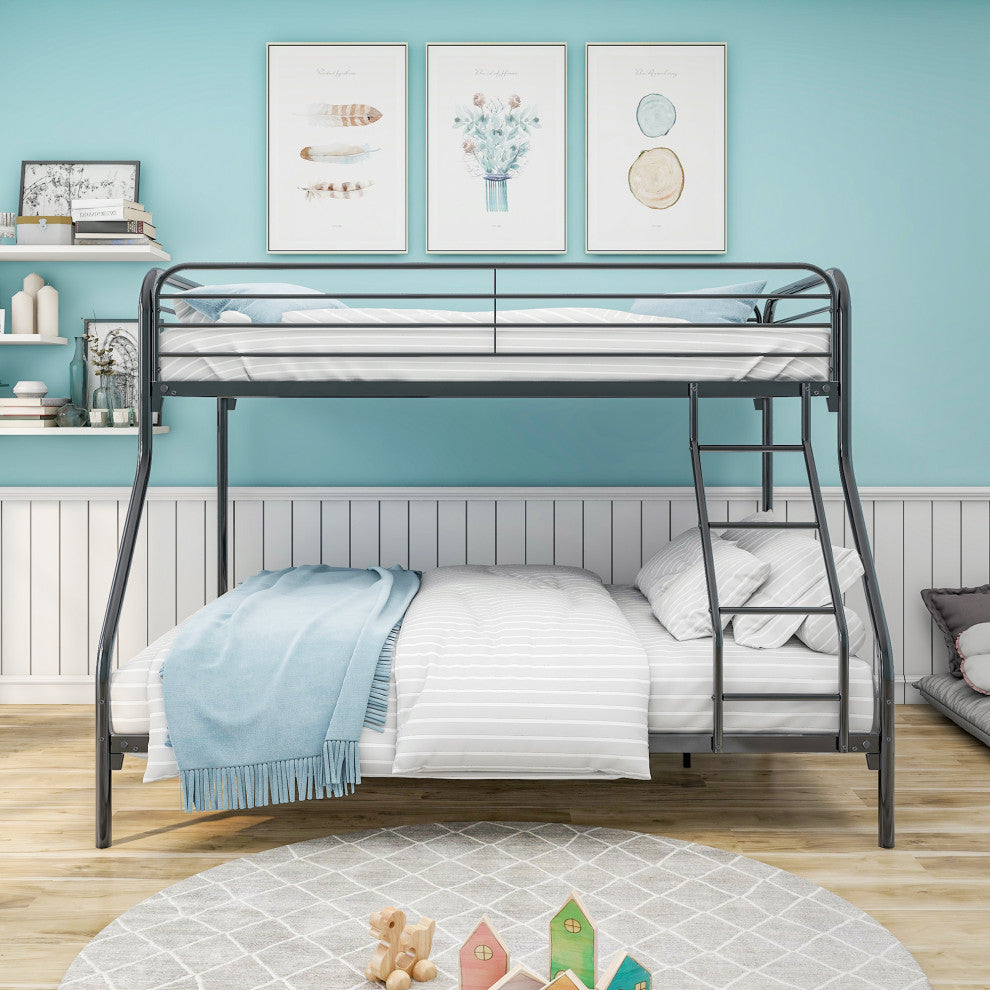 Gewnee Heavy Duty Twin-Over-Full Metal Bunk Bed