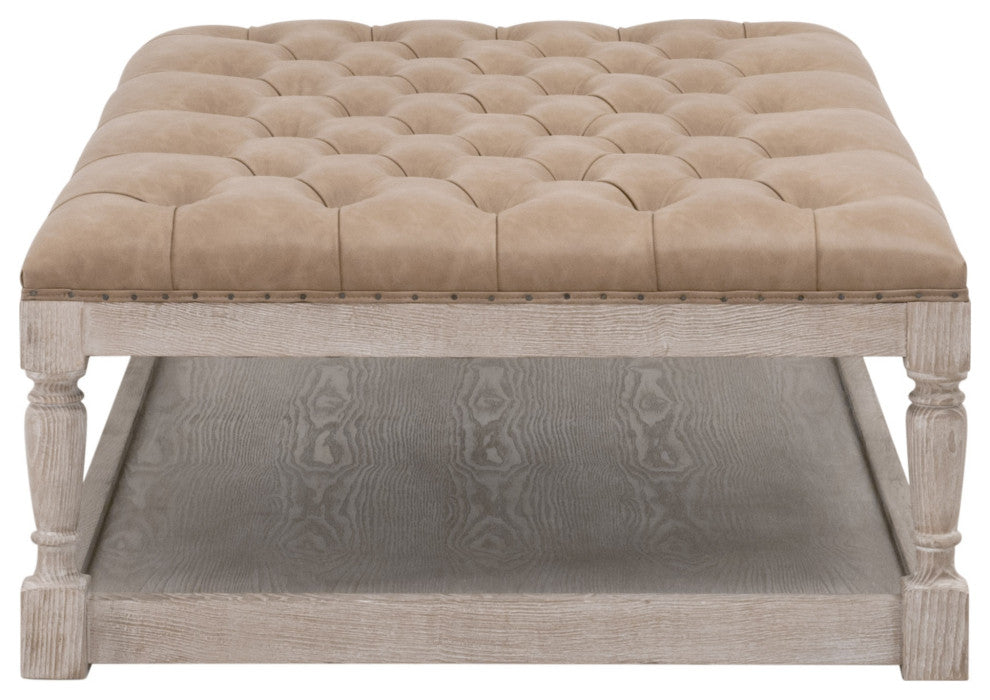 Townsend Tufted Upholstered Rectangle Coffee Table