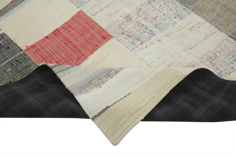 Rug N Carpet - Handmade Anatolian 5' 7'' x 8' 6'' Vintage Patchwork Kilim Rug
