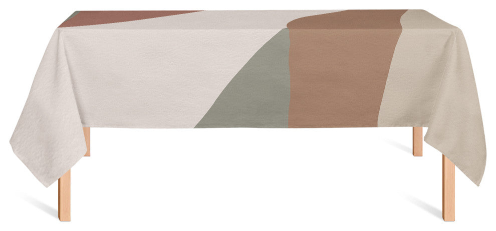 Earthy Tone Strokes 58x102 Tablecloth