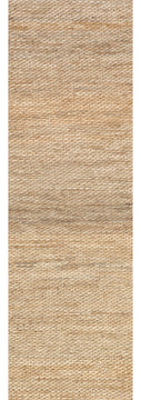 Nuloom Hand Woven Hailey Jute, Natural 2'6"x10'