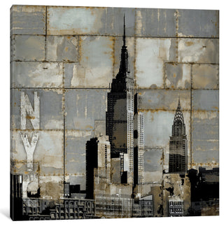 "NYC Industrial II" by Dylan Matthews, Canvas Print, 26"x26"