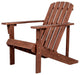 Westport Outdoor Patio Traditional Acacia Wood Adirondack Chair, Dark Brown