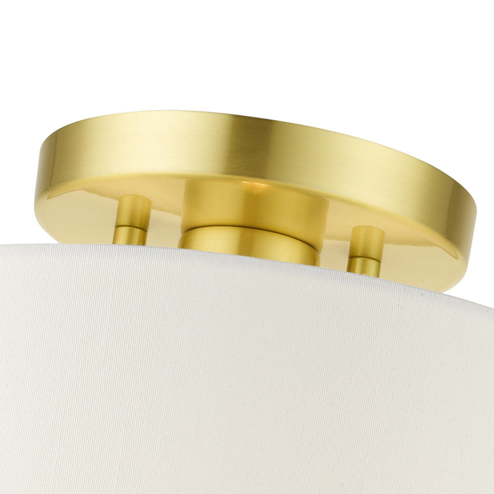 Satin Brass Timeless, Transitional, Versatile, Semi Flush