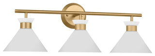 Belcarra 3 Light Bath, Satin Brass
