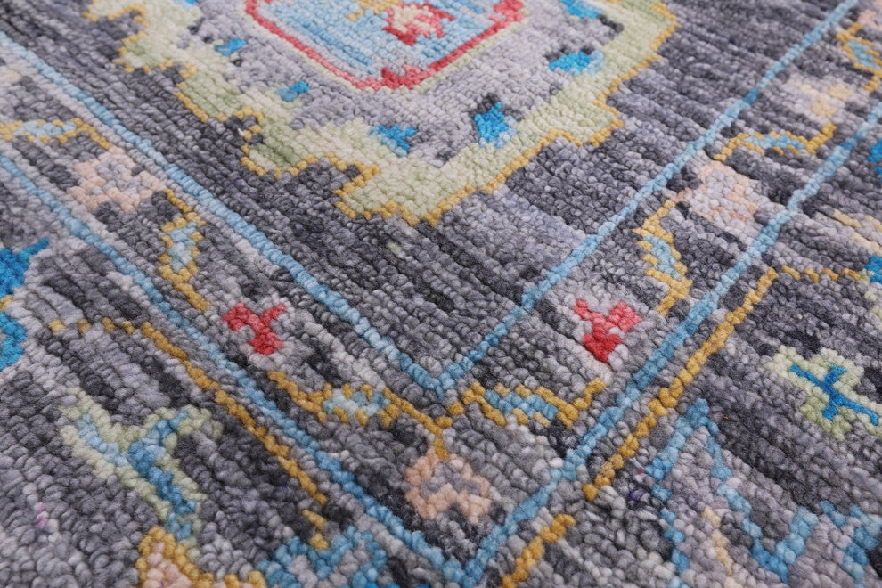 6' 1" X 9' 1" Turkish Oushak Hand Knotted Wool Rug - Q15620