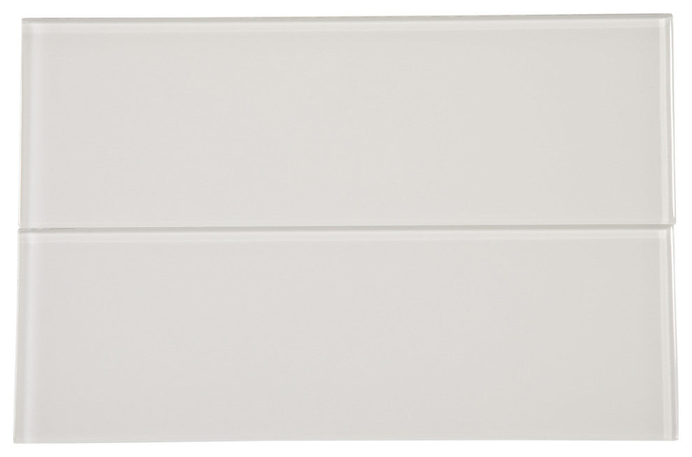 4"x12" Glass Subway Collection, Agreeable Gray
