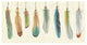 "Feather Tales VIII" Digital Paper Print by Daphne Brissonnet, 74"x38"