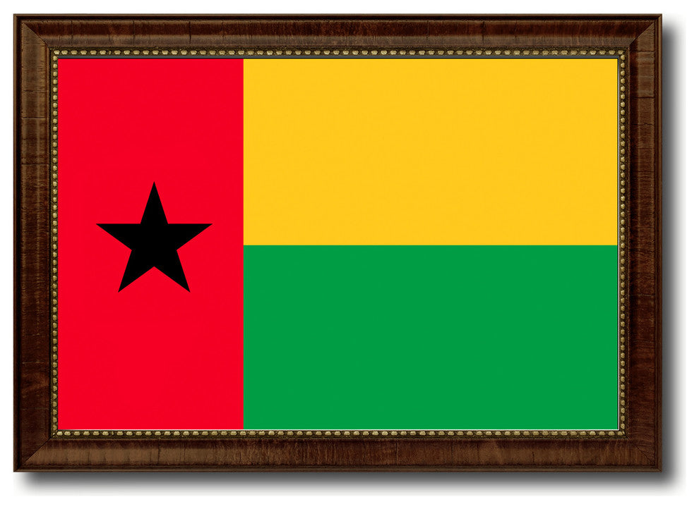 Guinea Bissau Country Flag Canvas Print, 21"x30"