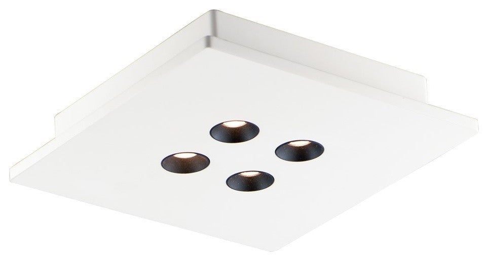 ET2 Peg 4-Light LED Flush Mount E25012-WT, White